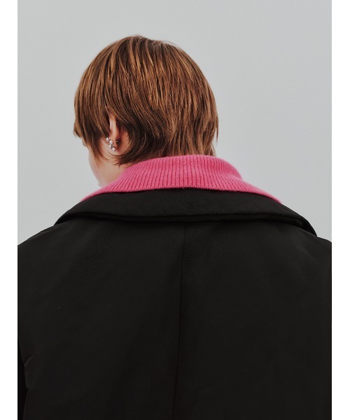 Mila Owen（ミラオーウェン）の「ステンカラーテントシルエットダウンジャケット（ダウンジャケット/コート・レディース・アイボリー/ブラック/ライトブルー・F）」の19枚目の写真