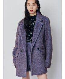 MURUA | 【セットアップ対応】シャギーテーラードコート(テーラードジャケット)
