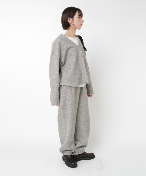 RNA-N（アールエヌエーエヌ）の「M2578 エコウールパイルプルオーバー（Tシャツ/カットソー・レディース・杢グレー/オートミール/ブラウン・FREE）」の9枚目の写真