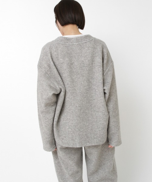 RNA-N（アールエヌエーエヌ）の「M2578 エコウールパイルプルオーバー（Tシャツ/カットソー・レディース・杢グレー/オートミール/ブラウン・FREE）」の6枚目の写真