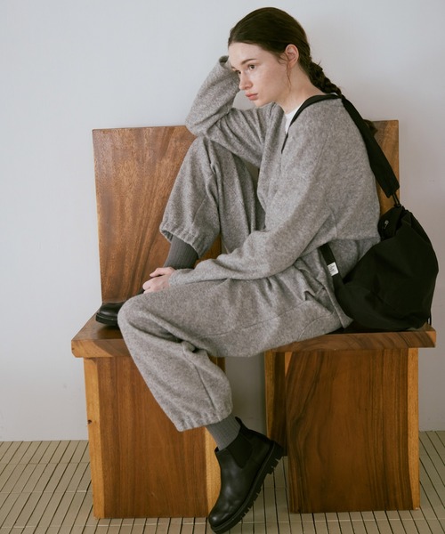 RNA-N（アールエヌエーエヌ）の「M2578 エコウールパイルプルオーバー（Tシャツ/カットソー・レディース・杢グレー/オートミール/ブラウン・FREE）」の18枚目の写真