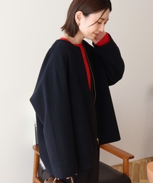 AMERICAN HOLIC | 【選べる丈】中空FIBERノーカラーコート(その他アウター)