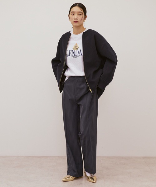 AMERICAN HOLIC（アメリカンホリック）の「【選べる丈】中空FIBERノーカラーコート（その他アウター・レディース・ネイビー/ブラック・M/L）」の15枚目の写真