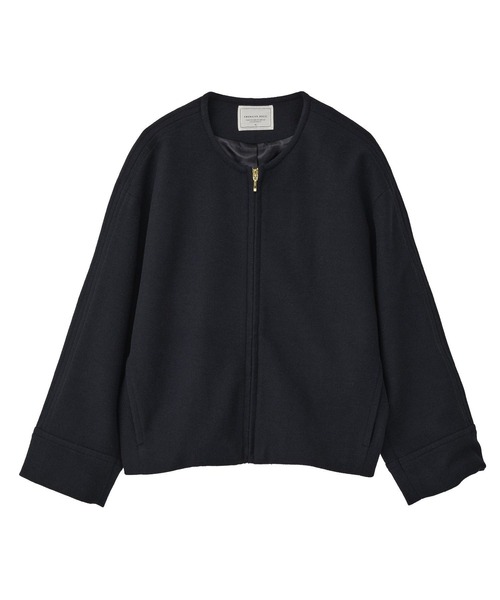 AMERICAN HOLIC（アメリカンホリック）の「【選べる丈】中空FIBERノーカラーコート（その他アウター・レディース・ネイビー/ブラック・M/L）」の17枚目の写真