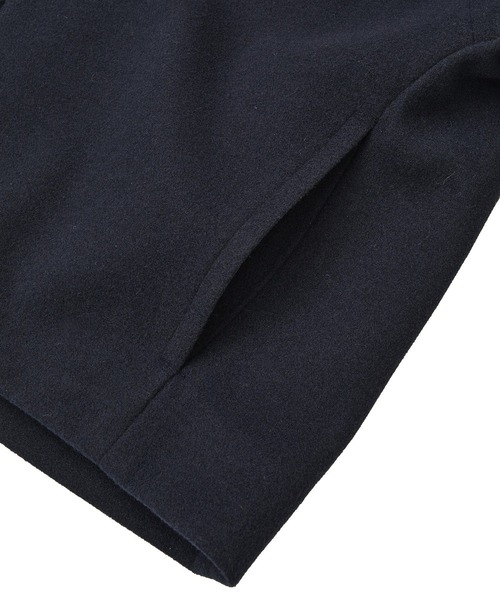 AMERICAN HOLIC（アメリカンホリック）の「【選べる丈】中空FIBERノーカラーコート（その他アウター・レディース・ネイビー/ブラック・M/L）」の21枚目の写真