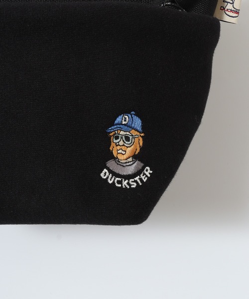 Duckster(ダックスター)の「DUCKSTER おじさん柄 ワッペン 舟形 ミニショルダーバッグ 男女兼用(ショルダーバッグ・メンズ・グレー/ブラック/ネイビー/チャコール・FREE)」の6枚目の写真