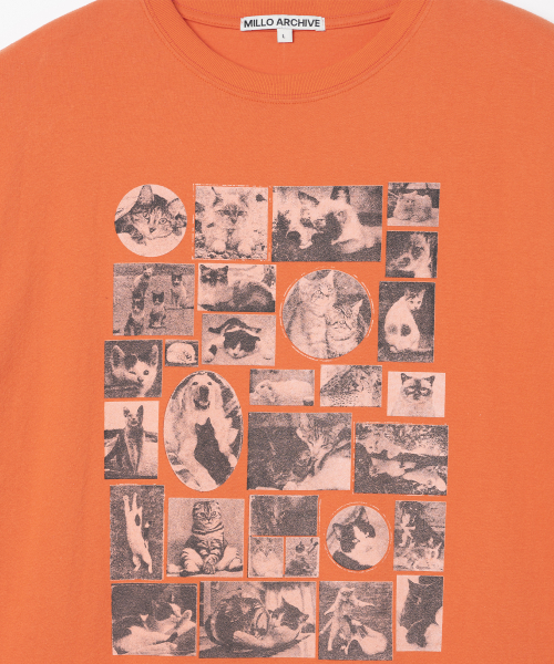 Millo Archive（ミロ アーカイブ）の「カスタムフレームキャットTシャツ[オレンジ]（Tシャツ/カットソー・メンズ・その他・LARGE/X-LARGE/MEDIUM）」の6枚目の写真
