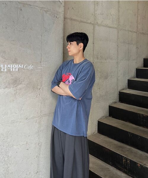 DNSR(ディーエヌエスアール)の「マルチプリーツワイドスラックスチャコール(スラックス・メンズ・その他・SMALL/MEDIUM/LARGE/X-LARGE)」の14枚目の写真