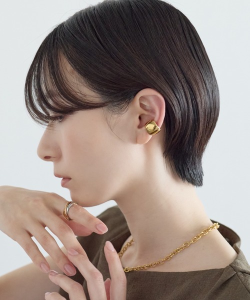 ciite' surgical stainless(シーテサージカルステンレス)の「【 金属アレルギー対応 】 サージカルステンレス ボリュームイヤーカフ(片耳用)(イヤーカフ・レディース・シルバー/ゴールド・FREE)」の17枚目の写真