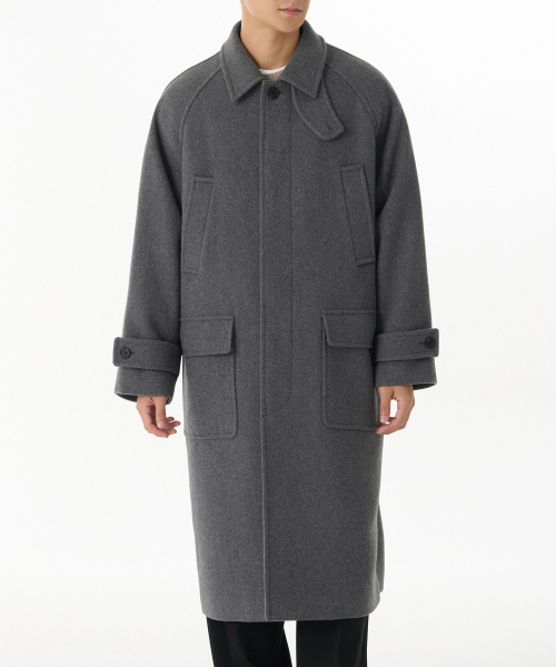 ZEROSTREET コート グレー　ミドル丈　Sサイズ　MUSINSA MUSINSA公式 | MUSINSA STANDARD WOMAN レディースカシミアブレンド