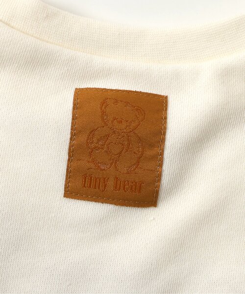 apres les cours（アプレレクール）の「tiny bear 袖ボアチェックトレーナー（スウェット・キッズ・アイボリー・110/100/90/80/120）」の10枚目の写真