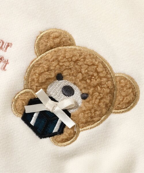 apres les cours（アプレレクール）の「tiny bear 袖ボアチェックトレーナー（スウェット・キッズ・アイボリー・110/100/90/80/120）」の13枚目の写真