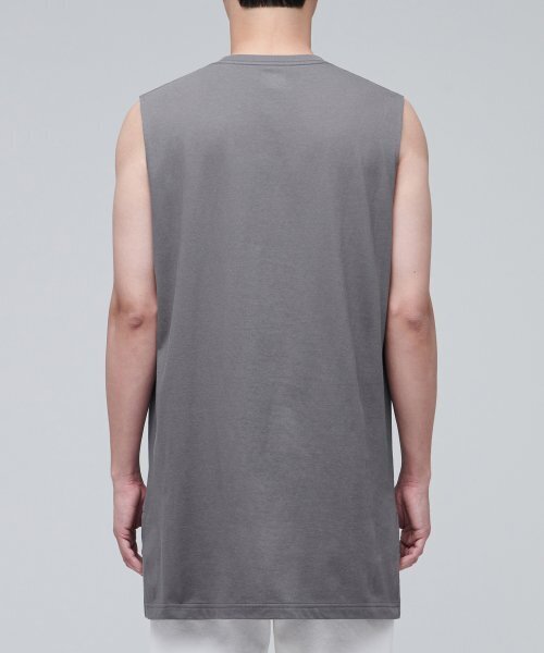 MUSINSA STANDARD（ムシンサスタンダード）の「レイヤードスリーブレストップス_ロング丈 [グレー]（Tシャツ/カットソー・メンズ・その他・SMALL/MEDIUM/X-SMALL）」の4枚目の写真