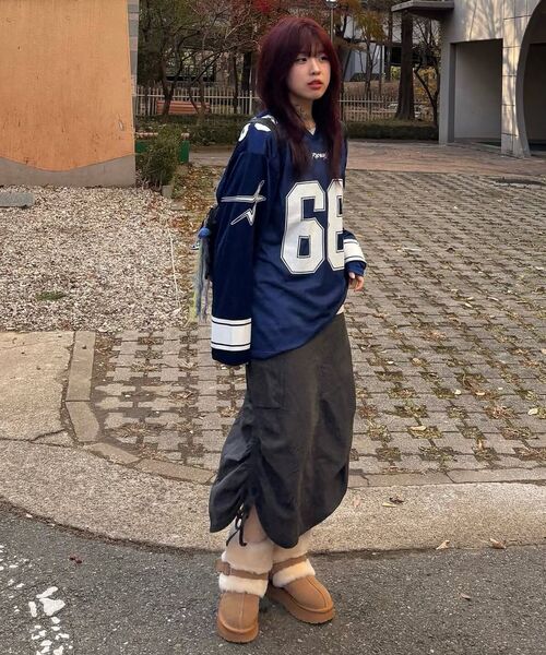 Retriever Club（レトリーバークラブ）の「68 LONG FOOTBALL JERSEY [NAVY]（Tシャツ/カットソー・レディース・その他・SMALL/MEDIUM/LARGE）」の15枚目の写真