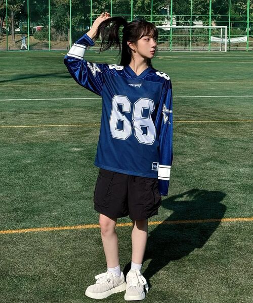 Retriever Club（レトリーバークラブ）の「68 LONG FOOTBALL JERSEY [NAVY]（Tシャツ/カットソー・レディース・その他・SMALL/MEDIUM/LARGE）」の21枚目の写真