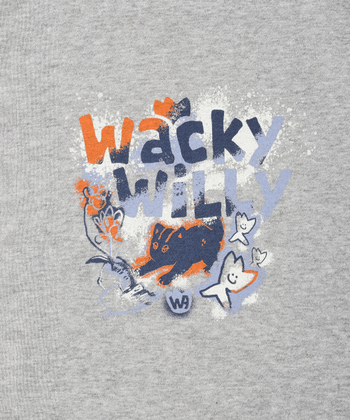 Wacky WiLLy(ワッキーウィリー)の「スプレイグラフィックフードジップアップグレー(パーカー・レディース・その他・SMALL/MEDIUM/LARGE/X-LARGE)」の5枚目の写真