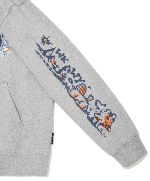 Wacky WiLLy(ワッキーウィリー)の「スプレイグラフィックフードジップアップグレー(パーカー・レディース・その他・SMALL/MEDIUM/LARGE/X-LARGE)」の9枚目の写真