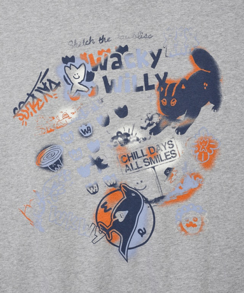 Wacky WiLLy(ワッキーウィリー)の「スプレイグラフィックフードジップアップグレー(パーカー・レディース・その他・SMALL/MEDIUM/LARGE/X-LARGE)」の10枚目の写真