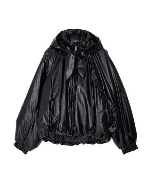 ELCHELE(エルチェレ)の「PADDED BOMBER JACKET(ブルゾン・レディース・ダークブラウン系1/ブラック・FREE)」の22枚目の写真
