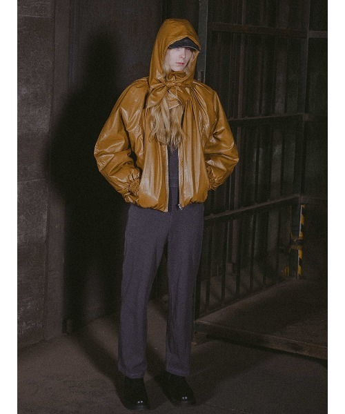 ELCHELE(エルチェレ)の「PADDED BOMBER JACKET(ブルゾン・レディース・ダークブラウン系1/ブラック・FREE)」の19枚目の写真