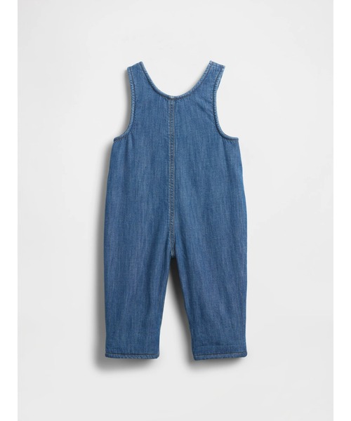 GAP(ギャップ)の「あったか裏地 デニム くまさんポケット オーバーオール (ベビー)(サロペット/オーバーオール・キッズ・インディゴブルー・60cm/80cm/70cm/90cm)」の2枚目の写真