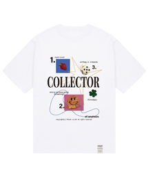 [ユニセックス]G NO.2 コラージュ半袖Tシャツ_ホワイト