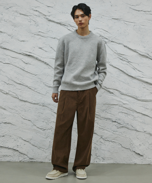 SIGNATURE（シグネチャ）の「ワンタックコーデュロイワイドパンツ[ブラウン]（その他パンツ・レディース・その他・SMALL/MEDIUM/LARGE/X-LARGE）」の5枚目の写真