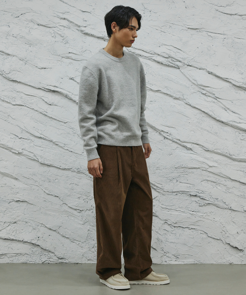 SIGNATURE（シグネチャ）の「ワンタックコーデュロイワイドパンツ[ブラウン]（その他パンツ・レディース・その他・SMALL/MEDIUM/LARGE/X-LARGE）」の7枚目の写真