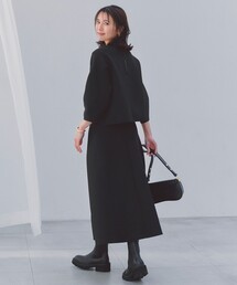UNFILO（アンフィーロ）の「【セレモニー】BEAUTY FORM KNIT フレアスカート セットアップ（セットアップ）」