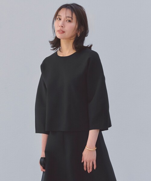 UNFILO(アンフィーロ)の「【セレモニー】BEAUTY FORM KNIT フレアスカート セットアップ(セットアップ・レディース・ベージュ系1/ブラック系/ネイビー系・LARGE/MEDIUM/SMALL)」の13枚目の写真