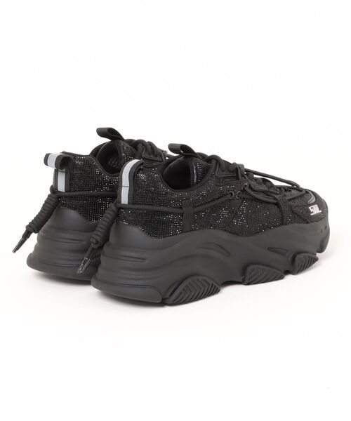 STEVE MADDEN(スティーブマデン)の「ボリュームソール ラインストーンスニーカー/S.MADDEN VAULT-2R-VA(スニーカー・レディース・ホワイト/ブラック・22.5cm/23.0cm/23.5cm/23.5-24/24.0cm/24.5cm)」の3枚目の写真