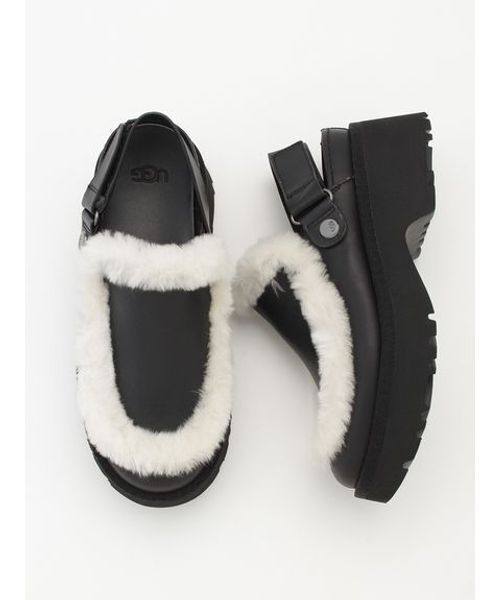 UGG(アグ)の「【UGG】ESMEE LEATHER CLOG(スリッポン・レディース・ブラック・25/22/24/23)」の5枚目の写真