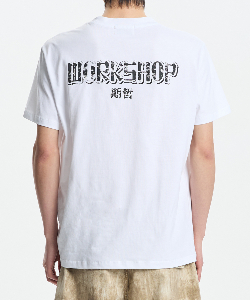 KICHUL(キチョル)の「Worker standard t-shirt (white)(Tシャツ/カットソー・メンズ・その他・LARGE/SMALL/MEDIUM)」の3枚目の写真
