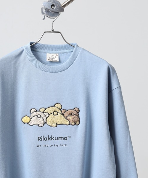FUNALIVE(ファンアライブ)の「Rilakkuma 裏起毛チュニックワンピース(チュニック・レディース・ライトブルー/ブラウン/オートミール・S/M/L)」の1枚目の写真