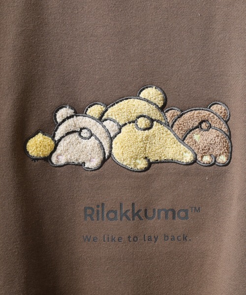FUNALIVE(ファンアライブ)の「Rilakkuma 裏起毛チュニックワンピース(チュニック・レディース・ライトブルー/ブラウン/オートミール・S/M/L)」の8枚目の写真