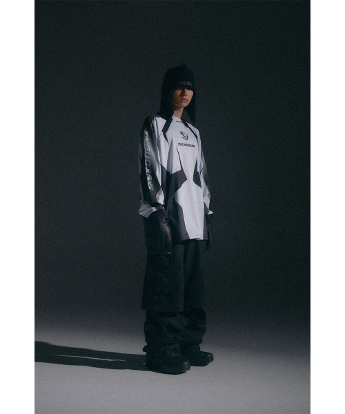 SCHISM INDUCING(スキズムインデューシング)の「BIKER JERSEY, BLACK(Tシャツ/カットソー・レディース・その他・MEDIUM/LARGE)」の11枚目の写真