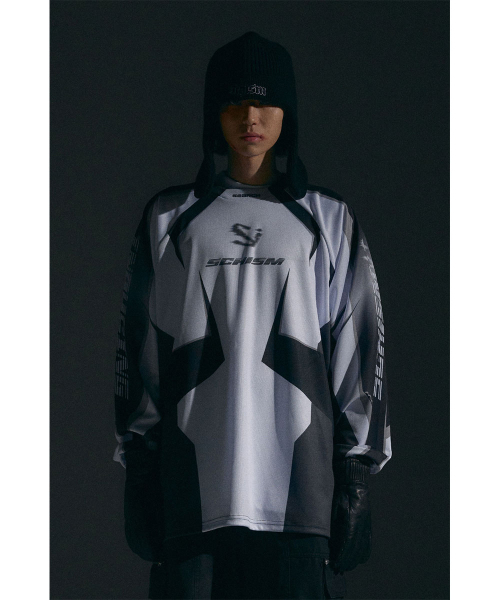 SCHISM INDUCING(スキズムインデューシング)の「BIKER JERSEY, BLACK(Tシャツ/カットソー・レディース・その他・MEDIUM/LARGE)」の10枚目の写真
