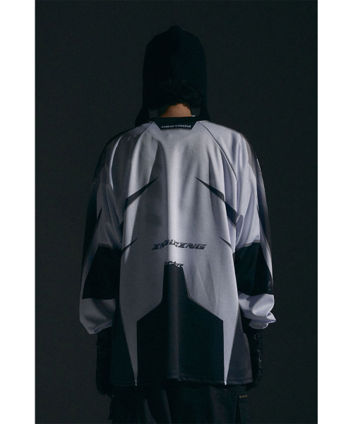 SCHISM INDUCING(スキズムインデューシング)の「BIKER JERSEY, BLACK(Tシャツ/カットソー・レディース・その他・MEDIUM/LARGE)」の9枚目の写真