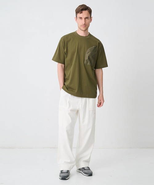 WHITE MOUNTAINEERING(ホワイトマウンテニアリング)の「【White Mountaineering / ホワイトマウンテニアリング】ZIP POCKET T-SHIRT(Tシャツ/カットソー・メンズ・ブラック/ベージュ/カーキ・3/1/2/000)」の12枚目の写真