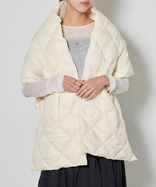 TAION/タイオン シティ リバーシブル 大判ダウンストール（ストール