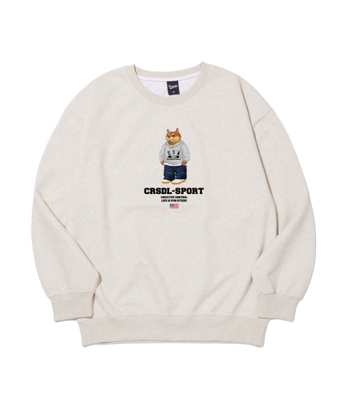 CREAM SODA LAB(クリームソーダラボ)の「シーアルエスディエル スポーツ パク スウェット オートミール(スウェット・レディース・その他・MEDIUM/LARGE/X-LARGE/M/L/L/XL/XL/2XL)」の3枚目の写真