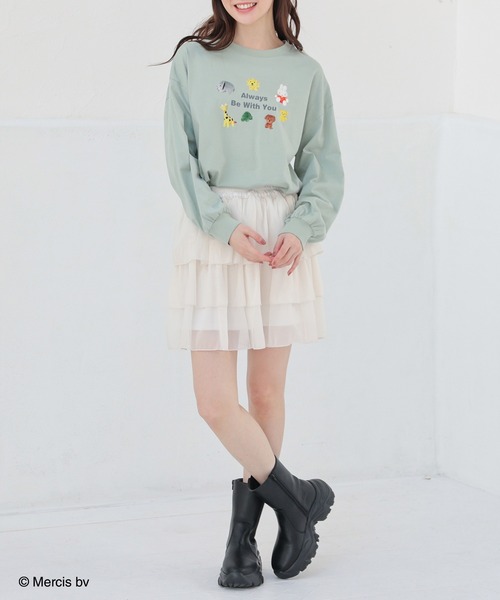 Honeys(ハニーズ)の「【UVカット】ミッフィー/ゆるTシャツ(Tシャツ/カットソー・レディース・ミント・L/LL/M/S)」の6枚目の写真