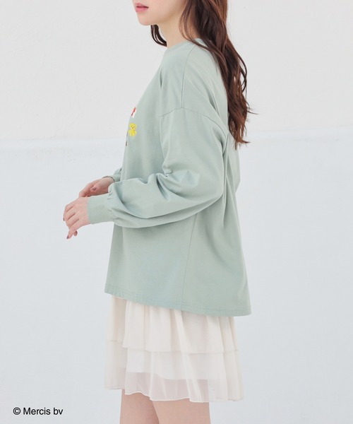 Honeys(ハニーズ)の「【UVカット】ミッフィー/ゆるTシャツ(Tシャツ/カットソー・レディース・ミント・L/LL/M/S)」の9枚目の写真