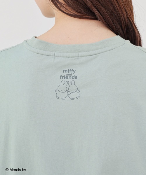 Honeys(ハニーズ)の「【UVカット】ミッフィー/ゆるTシャツ(Tシャツ/カットソー・レディース・ミント・L/LL/M/S)」の12枚目の写真