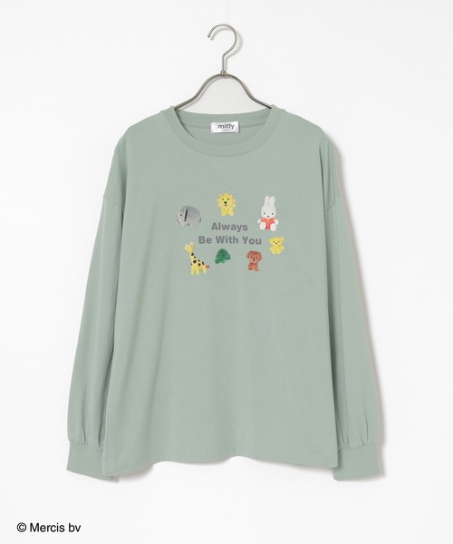 Honeys(ハニーズ)の「【UVカット】ミッフィー/ゆるTシャツ(Tシャツ/カットソー・レディース・ミント・L/LL/M/S)」の13枚目の写真