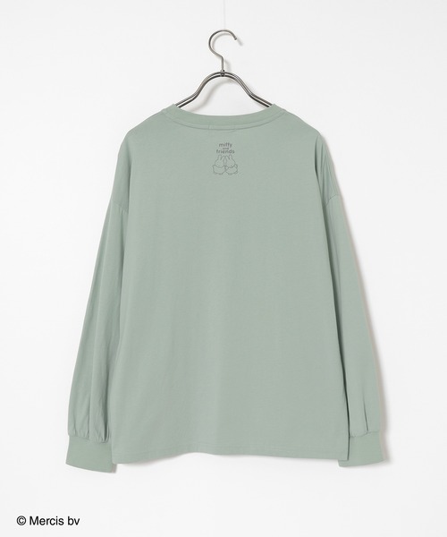 Honeys(ハニーズ)の「【UVカット】ミッフィー/ゆるTシャツ(Tシャツ/カットソー・レディース・ミント・L/LL/M/S)」の15枚目の写真