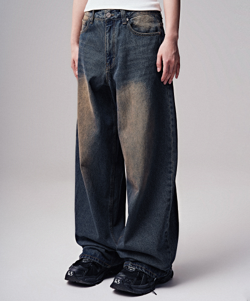ZENDUST(ジェンダスト)の「Les Wide Denim Pants BLACK(デニムパンツ・レディース・ブラック・X-LARGE/X-SMALL/SMALL/MEDIUM/LARGE)」の2枚目の写真