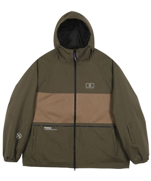 DOLL OUTERWEAR（ドラ アウターウェア）の「[DOLL x FOGUS] ビッグサイズスノーボードウェアセット カーキ(5XLジャケット&パンツ) 男女共用（セットアップ・メンズ・その他・XXXXX-LARGE）」の2枚目の写真