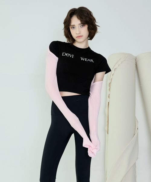 DEVIWEAR（デヴィウェア）の「女性 ヨガウェア DEVI-T0064-ピンク ピラティス ボレロカバーティ（カーディガン/ボレロ・レディース・その他・FREE）」の5枚目の写真