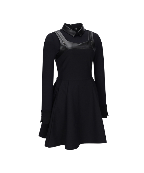 ANEW GOLF（アニューゴルフ）の「W LEATHER PATCH ONEPIECE_BK（ワンピース・レディース・その他・X-SMALL/SMALL/MEDIUM）」の10枚目の写真